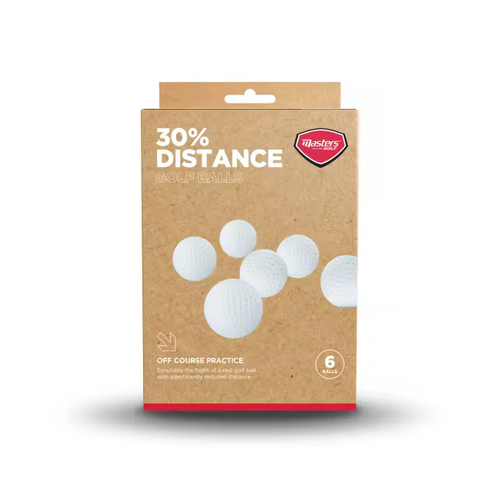 Master -  Bolas de Golf con redución del 30% Distancia - Paquete de 6 unidades - 1