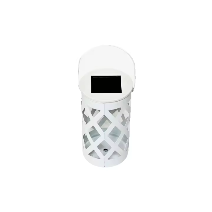 Lámpara solar LED para jardín, eficiente y ecológica, ideal para iluminar patios, jardines y exteriores. Diseño moderno y elegante con luz blanca suave. - Extrastar - 1