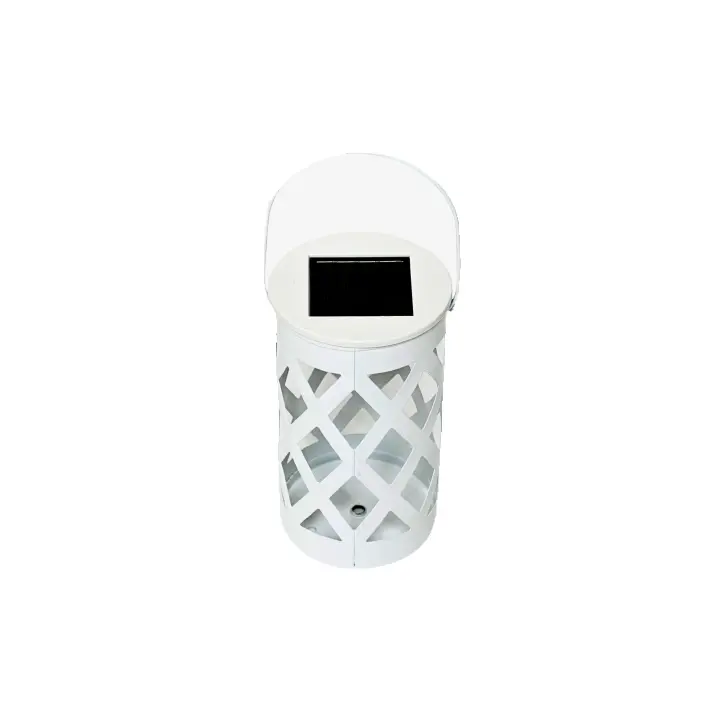 Lámpara solar LED para jardín, eficiente y ecológica, ideal para iluminar patios, jardines y exteriores. Diseño moderno y elegante con luz blanca suave. - Extrastar - 1