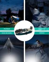 Linterna Frontal LED XPG+COB Con Zoom Recargable USB Y Batería 18650 Para Camping Pesca Y Actividades Al Aire Libre - details 4