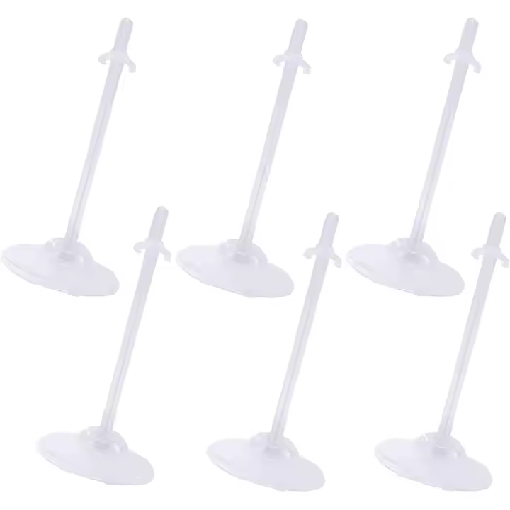 Mini Doll Display Stand Barbie Doll Stand Klar Dock Stand Holdare Dock Stand Holdare för Barbie Dockor, Skyltdocka Kläder Actio - 1