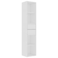 vidaXL Estantería madera contrachapada 36x30x171 cm Blanco, Negro, Roble Sonoma Mueble Almacenaje Estantería para Oficina, Estudio, Dormitorio Estantería/Librería/ mueble de Almacenamiento - details 2