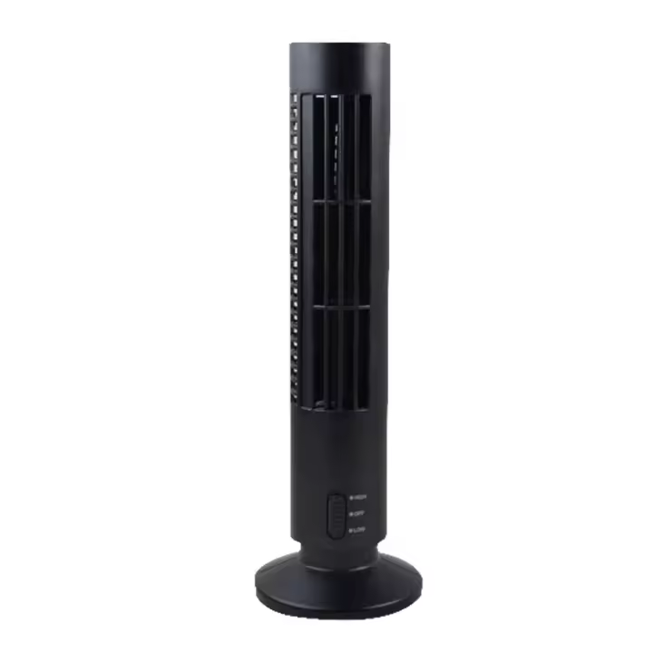 Enfriador de Aire portátil, ventilador vertical sin Aspas, ventilador de aire acondicionado de escritorio USB, mini VENTILADOR DE Torre de refrigeración para oficina en casa (Negro) - 1