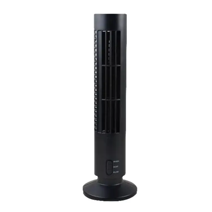 Enfriador de Aire portátil, ventilador vertical sin Aspas, ventilador de aire acondicionado de escritorio USB, mini VENTILADOR DE Torre de refrigeración para oficina en casa (Negro) - 1