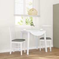 vidaXL Sillas de comedor con cojines 2 uds madera maciza marrón caucho en color Marrón y claro/Blanco y gris/Natural y claro y más | cómodas modernas ergonómicas para comedor cocina salón hogar - details 1