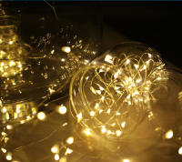 Guirnalda De Luces De Navidad 5M/10M Iluminación Exterior E Interior Para Jardín Casa Árbol Boda Decoración Con Pilas Incluidas - details 5