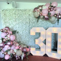 Pared De Flores Artificiales De Seda Rosa 3D Para Boda Fiesta De Enlace Fondo DIY Decoración De Hogar Panel De Flores De Artesanía - details 11