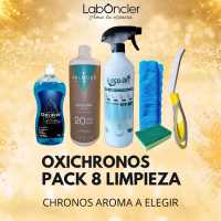 PACK LIMPIEZA Nº8 – Laboncler > CHRONOS aroma a elegir + CREMA OXIDANTE + DIFUSOR + CEPILLO JUNTAS + BAYETA Y ESTROPAJO CON ESPONJA - details 0