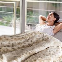 Acogedora manta de piel a cuadros para sofá de doble capa, manta de sala de estar de microfibra, manta de siesta de lana larga para sofá y colcha (#1) - details 3