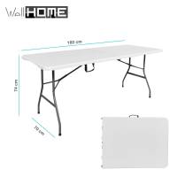 Mesa / sillas plegables multifuncionales para interior y exterior de polipropileno y acero pulverizado - details 1