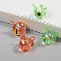 Nuevo 6PCS Bolas De Acrílico De Fantasma Monstruo Con Ojo Unico Encantos Colgantes Lindo Para Hacer Joyas Pulsera Collar Aretes Accesorios - details 12