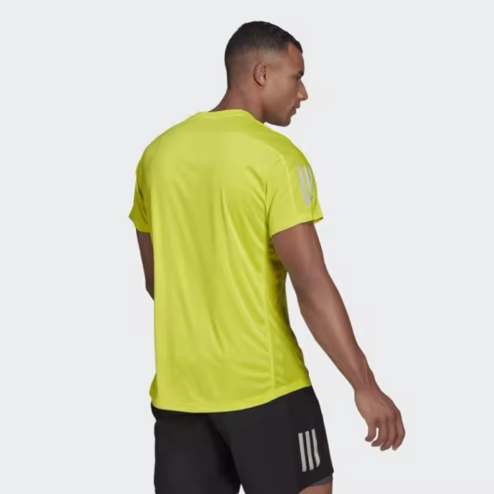 Camiseta Adidas Own The Run Tee Amarillo Fluo Gj9965 - 1
