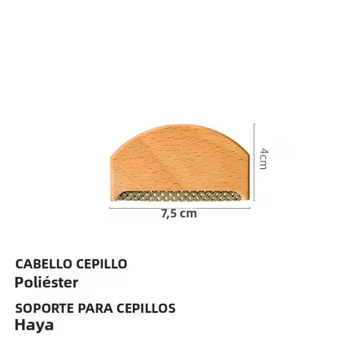 Mini Portátil Eliminador De Pelusa De Alta Calidad Manual Para Ropa Y Telas Logo Personalizado Gestión De Ropa Material Madera + Poliéster Tamaño 7.5*4cm - 1