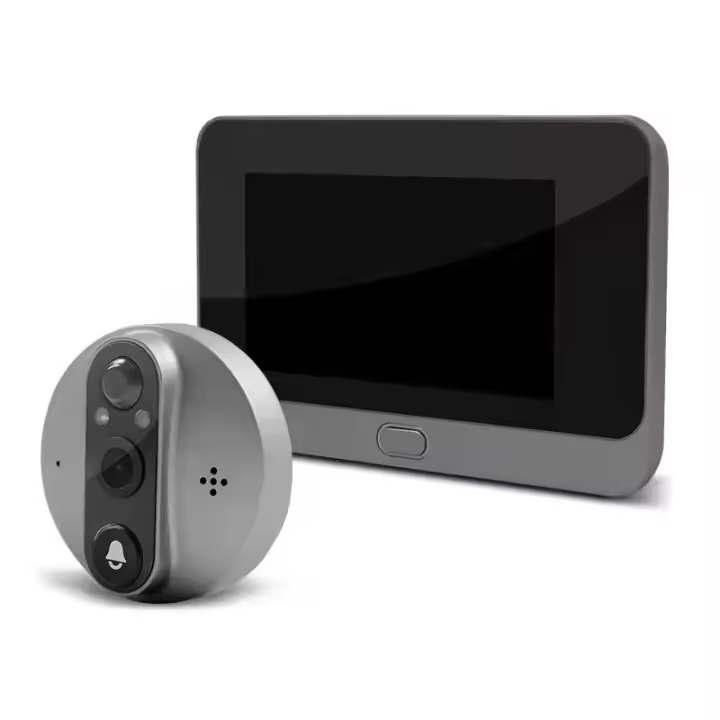 Timbre inalámbrico con video WiFi, Tuya 1080P, timbre electrónico inteligente inalámbrico con video WiFi, monitoreo HD, intercomunicador bidireccional para teléfono móvil - 1