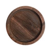 Tazón De Madera Redondo Para Mesa De Café Soporte Para Velas Decoración Del Hogar Tenedor De Servicio Pequeño Multipropósito Estilo Rustico - details 4