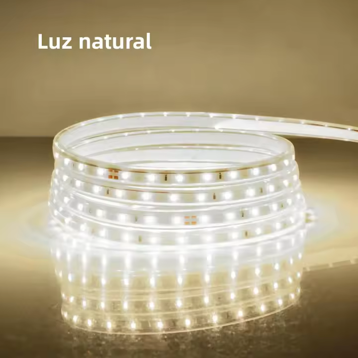 Tira De Luces LED SMD 2835 Alta Brillo AC 110V 220V Decoración Para Hogar Y Paredes Resistente Al Agua Iluminación Para Jardín Y Balcones - 1