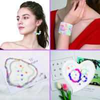 Kit De Hacer Pulseras 1100pcs Con Cuentas De Arcilla Polimérica Y Cuentas De Letras Para Joyería DIY Arte De Aros Para Mujeres - details 1