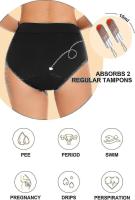 Period Swimwear Leakproof Bikini Brief Bottoms Waterproof Menstrual Swim Bottoms For Teens, Girls, Women -n358 - you - details 0