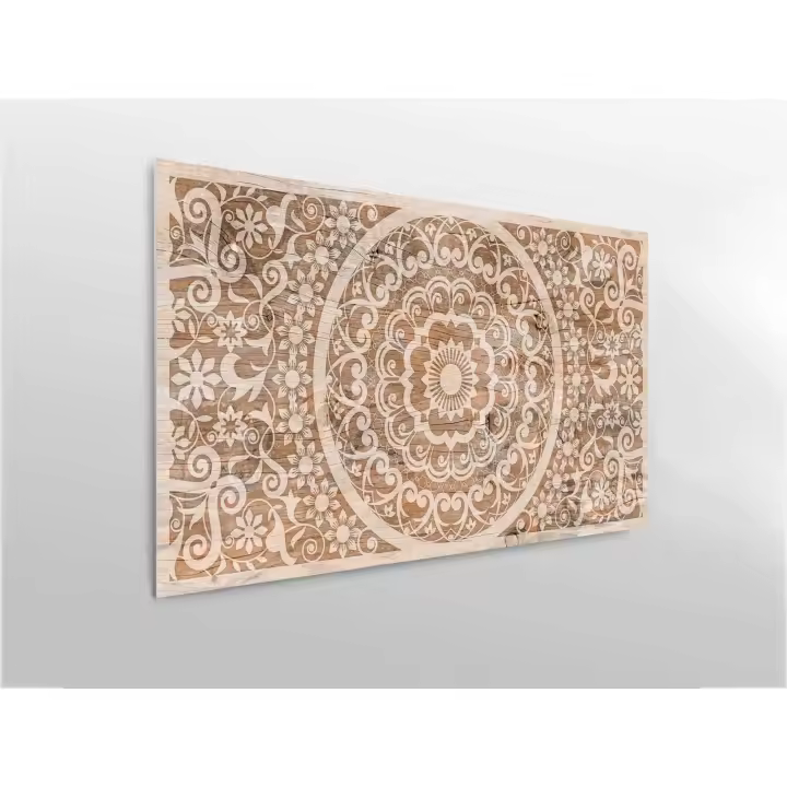 Oedim Cabecero Cama PVC Madera Clara Mandala_H131 | Disponible en Varias Medidas | Cabecero Ligero, Elegante, Resistente y Económico - 1