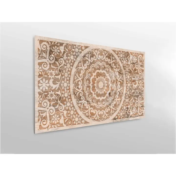 Oedim Cabecero Cama PVC Madera Clara Mandala_H131 | Disponible en Varias Medidas | Cabecero Ligero, Elegante, Resistente y Económico - 1