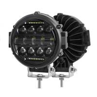 Luz LED Redonda De 7 Pulgadas 60W Para Offroad Faro Trabajo Barra LED Super Brillante Con Soporte De Montaje Ajustable Luz Diurna - details 10
