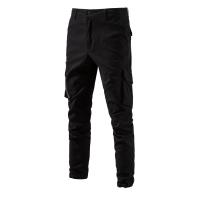 Nuevos pantalones casuales de algodón para hombres de primavera, pantalones de color sólido con múltiples bolsillos versátiles de negocios transpirables para hombres - details 4