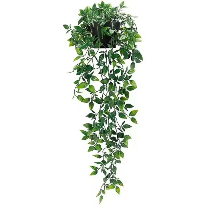 Planta artificial con maceta, Plantas colgantes, Plantas Artificiales, enredadera, plantas de plástico, decoración, Plantas Verdes, decoración del Hogar - 1
