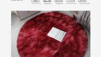 Alfombra Redonda De Peluche Suave Para Sala De Estar Decoración De Hogar Dormitorio Y Habitación De Niños Alfombra Blanca Espesa Para Salon - details 15