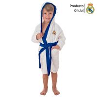 Real Madrid C.F. - Albornoz Real Madrid CF Infantil Con Capucha Bicolor Escudo Bordado Alta Calidad Producto Oficial Algodón De 2 a 16 años Madridista - details 0