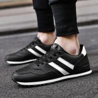 Zapatos De Correr Clásicos Para Hombres 2024 Mocasines Deportivos Ligeros De Cuero Transpirables Y Cómodos Para Exterior Y Casual - details 11