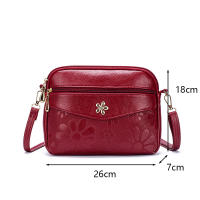 Bolso De Hombro Para Mujer En Cuero PU Sólido Moda Bolso Cruzado Small Bolsas Femininas Con Cierre De Cremallera Y Decoración De Flores - details 17