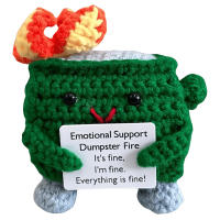 Muñeca De Crochet Con Diseño De Basura Decoración Para Escritorio Regalo De Navidad Accesorio Kawaii Para Amigos Y Familia - details 8