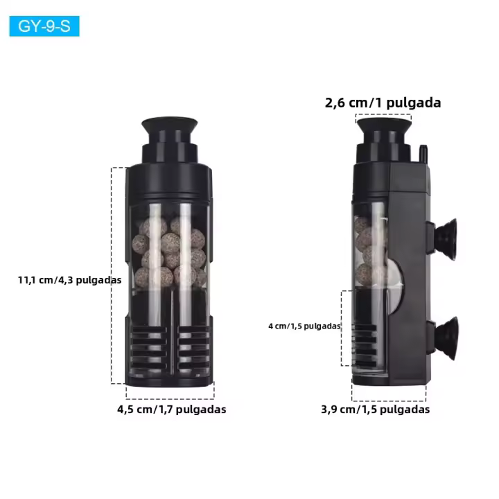 Filtro De Aire Pneumático Mini Para Acuario Purificador De Agua Y Circulación Oxigenación De Tanque Cultivo Bacteriano - 1