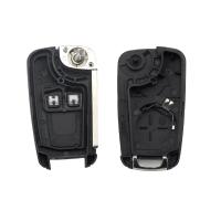 BARAC Llave Mando Carcasa de 2 Botones key shell para OPEL ASTRA INSIGNIA VAUXHALL espadÍn LISO HU100 para llavero con insignia - details 1