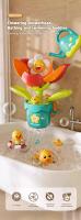 Juguete De Baño Divertido Para Bebés Juego De Agua Con Girasol Sprinkler De Ducha Para Bañera Material De Plástico Tamaño 20x19x12cm - details 3