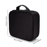Caja De Maquillaje Profesional Para Mujer Organizador De Viaje Con Cierre De Cremallera Estuche De Cosméticos De Oxford Adecuado Para Pinceles Y Manicura - details 1