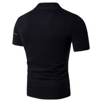 Camiseta De Verano Para Hombre Estampado 3D V Collar Camiseta Deportiva Corta 100% Poliéster Estilo Casual Transpirable - details 6