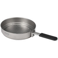 Lixada Sartén De Titanio 1100ml Ultraligera Con Mango Plegable Para Cocinar Al Aire Libre Camping Senderismo Montañismo - details 24