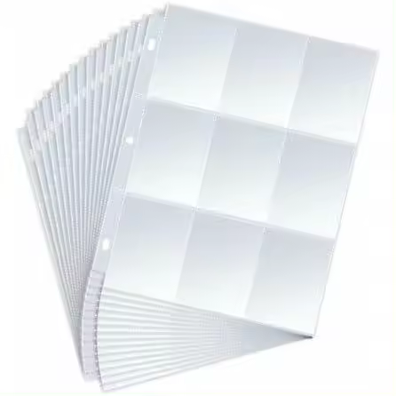 576 Fundas para Cartas Coleccionables,Fundas para Cartas Pokemon Neutral,Bolsillos Fundas para Tarjetas Coleccionables para Tarjetas de Colección de Juegos de Cartas Coleccionables - 1