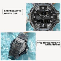 Reloj Deportivo Militar Para Hombre SANDA G-Style Resistente Al Agua Y Al Choque Con Pantalla LED Digital Y Cuarzo Reloj De Pulsera Masculino - details 22
