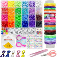 Kit De Hacer Pulseras 1100pcs Con Cuentas De Arcilla Polimérica Y Cuentas De Letras Para Joyería DIY Arte De Aros Para Mujeres - details 0