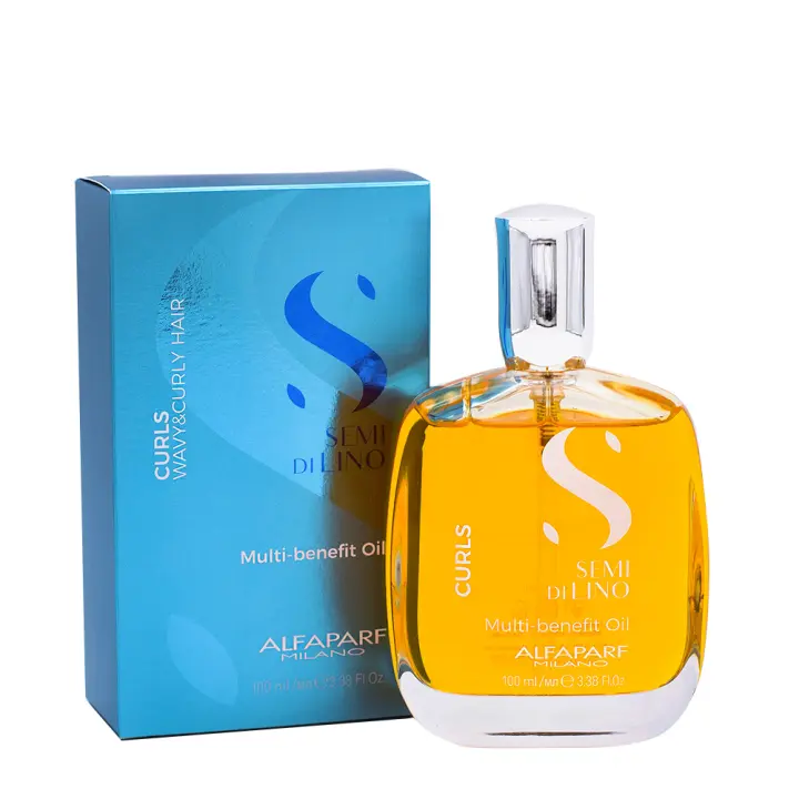 Alfaparf Milano Semi di Lino Curls Multi Benefit Oil 100ml - aceite hidratante - 1