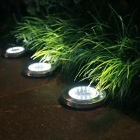 Outdoor solar lights, 8 garden lights, 8LED solar stainless steel underground lights - details 2