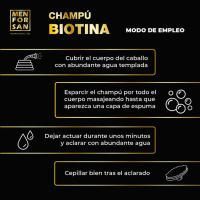 Champú de Caballo con Biotina Menforsan 1 Litro - Cuida y Fortalece el Pelaje de tu Caballo - details 2
