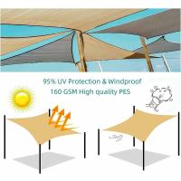Vela de Sombra Vela de Sombra Cuadrada Rectangular 2,5x3m Color Arena, Lona Impermeable 95% Protección Rayos UV, para Exteriores, Jardín y Terraza, Piscina - details 0