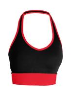 Top Deportivo Mujer Negro con Detalles Rojos – WA Wild Animal | Cintura Ancha, Sujeción y Estilo Activo - details 2
