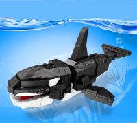 Bloques De Construcción Animal Del Mundo De La Playa Set De Modelos De Ballena Delfín Jirafa Y Oveja Para Niños Educativo DIY Juguetes Regalos De Vacaciones - details 6