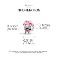 Encantadores Colgantes De Animales De Plata Para Mujer Joyería De Pulsera Y Collar Forma Irregular Sin Certificación - details 23