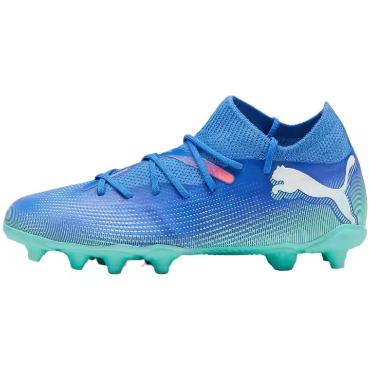 Botas de Futbol Puma Future 7 Match Fg/Ag para niños unisex en color azul - 1