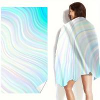 Toalla De Playa Estrella Azul 70x140cm Desechable Microfibra Secado Rápido Diseño Ondas De Agua Para Verano LatticeColor - details 1